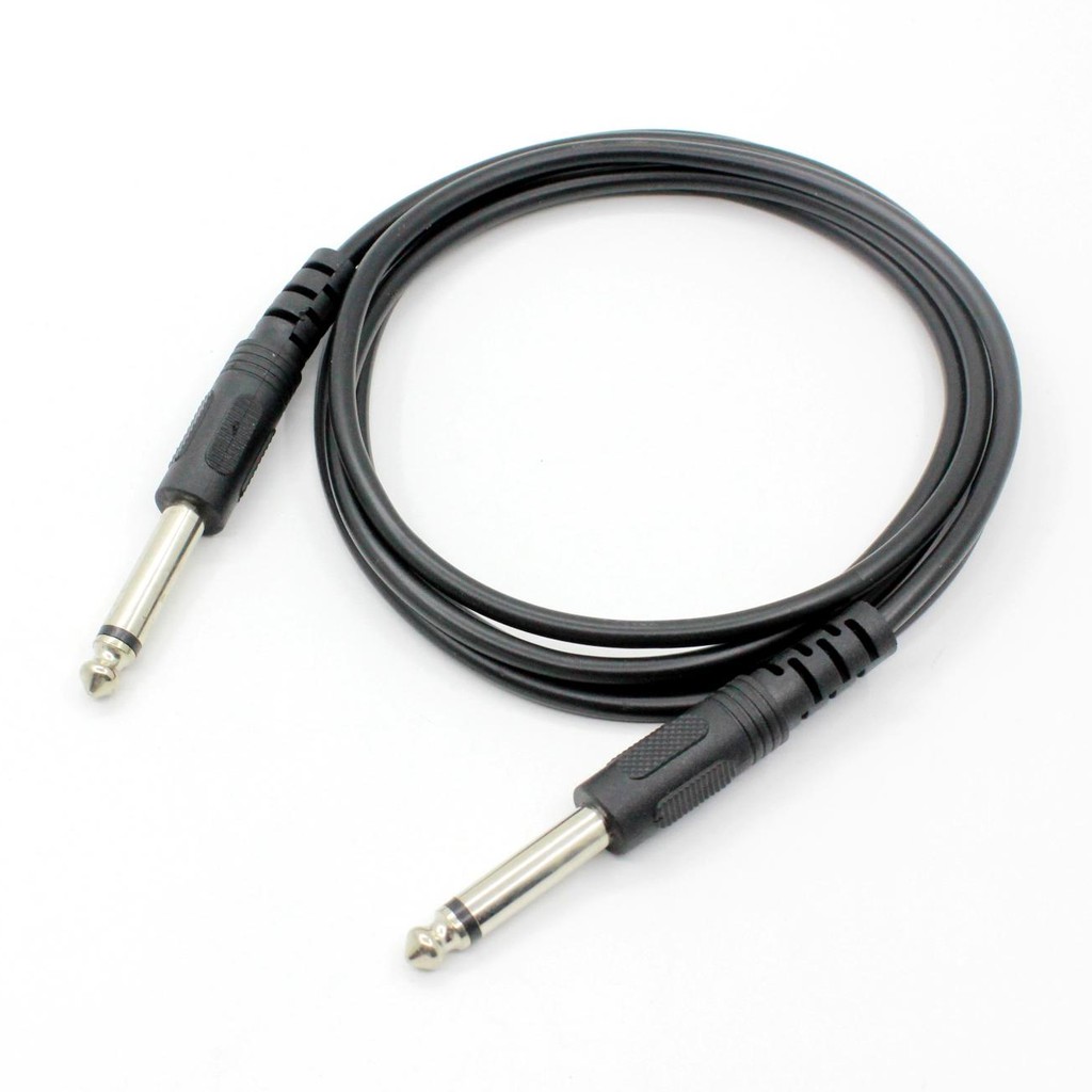 【1.5m/3m/5m/10m】6.35mm Jack To 6.35mm 1/4" Microphone Cable Guitar cord Mono Audio Aux Cable Adapter