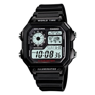 CASIO ของเเท้ CMG รุ่น AE-1200WH-1AV สีดำ สินค้าใหม่ ของเเท้ รับประกันศูนย์   CMG