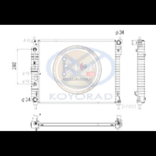 (แผงหม้อน้ำรถยนต์ KOYORAD) หม้อน้ำ(AT) CAPTIVA 12 (เบนซิน)