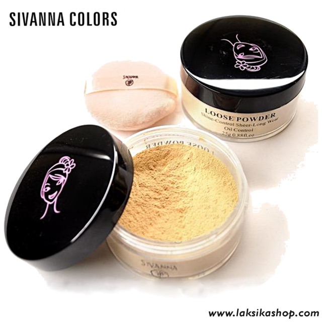 แป้งฝุ่น SIVANNA Loose Powder Shine-Control Sheer-Long Wear20g.