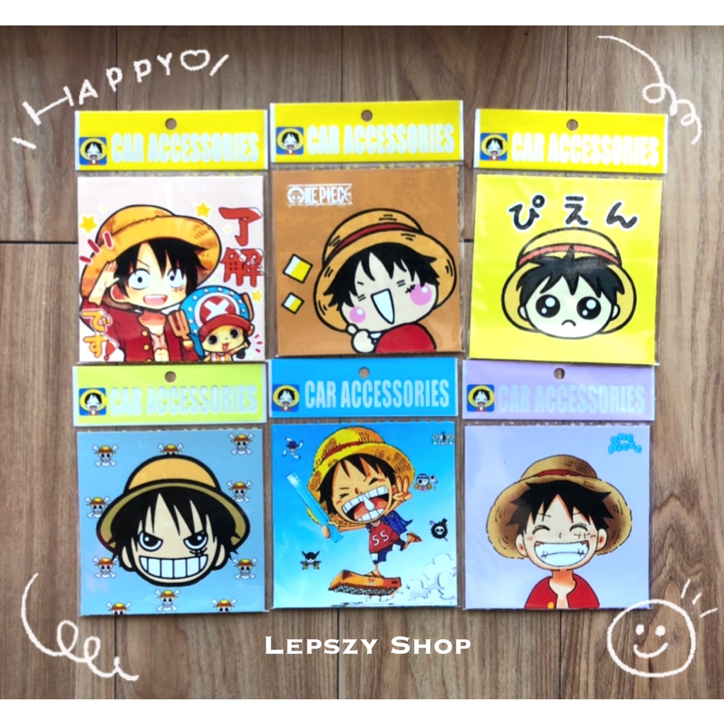 สูญญากาศติด พรบ กรอบใส่พรบ ลาย One Piece วันพีช
