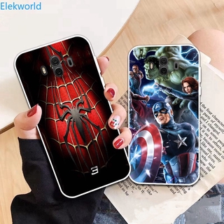 YB-Huawei Mate 7 8 9 10 20 P8 P9 P20 P10 Lite Plus Pro Spiderman pattern-1 Soft Silicon Case Cover