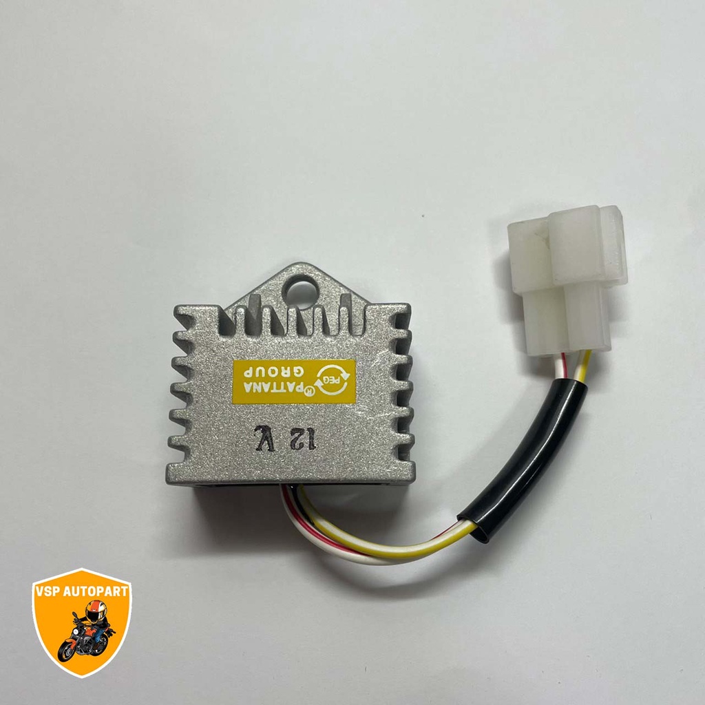 PEG แท้ แผ่นชาร์จ รุ่นมีสาย RC100 ตัวใหญ่ 12V 2ขา PEG แท้ ใช้แปลงจาก 6v เป็น 12v ได้ อย่างดี