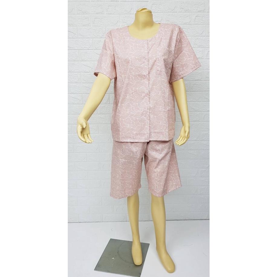 จัมโบ้ 2XL-4XL เสื้อกางเกงผ่าหน้าติดกระดุม ผ้าฝ้ายอย่างดี งานไทยแท้