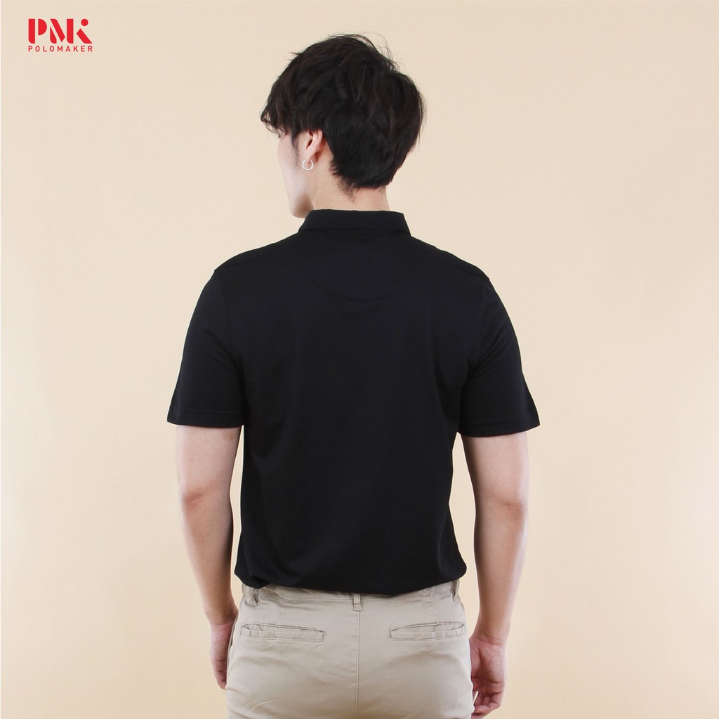 PMK – Prima Elite PE009 – เสื้อโปโล สีดำ เบา สวมใส่สบาย ราคา ถูกที่สุด ดีลบีเคเค แกลเลอรีภาพที่ 4
