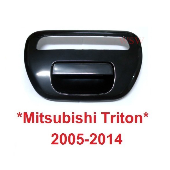 A266 อะไหล่ สีดำ มือเปิด ท้าย กระบะ MITSUBISHI TRITON L200 2005 - 2015 มิตซูบิชิ ไทรทัน ท้ายรถ มือดึง ฝาท้าย ที่เปิดท้าย