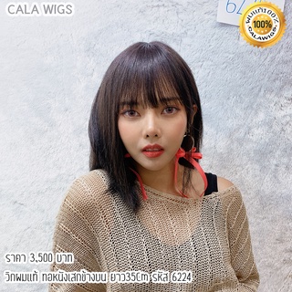 วิกผมแท้ 🔥สี ดำธรรมชาติ วิกผมแท้100% calawigs แท้100% ผมคน100% แบบทอมือ ยาว35cm