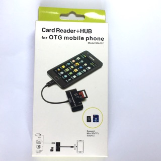 Card Reader+HUB for OTG mobile phone