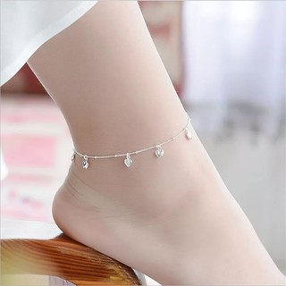 🤍 สร้อยข้อเท้าหัวใจ • Heart Anklet