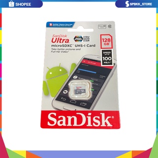 SanDisk:Ultra microSDXC 128GB UHS-I class10 (SDSQUNR-128G-GN6MN) ความเร็ว100MB/s