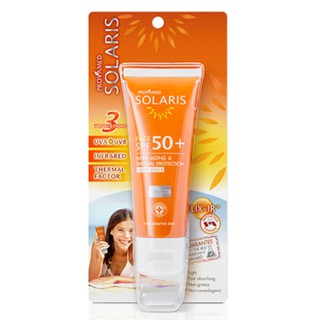 Solaris Face SPF 50+ ปริมาตร 50 มิลลิลิตร ครีมกันแดด สำหรับหน้า โปรวาเมด