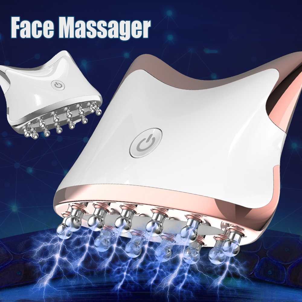 Electric Face Massager EMS Scraping Machine Facial Guasha Board