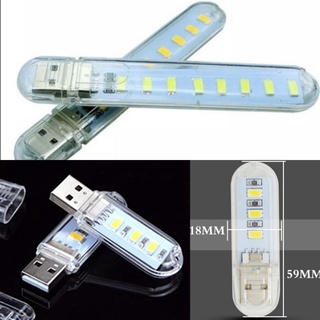 ไฟ LED โคมไฟ USB 10 Led 8 Led 3 Led SMD USB LED light Lamp Mini Night bulb Portable USB Book Reading Light Lamp