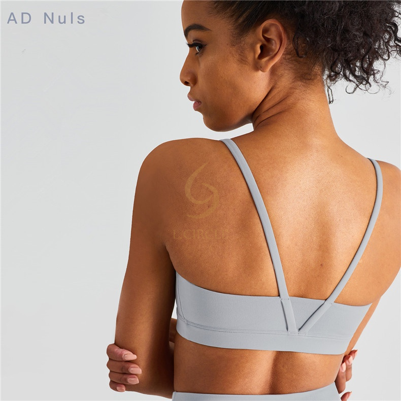 L.CIRCLEWomen V Shaped Beauty Back Ladies Workout Bra Sportswear High Elasticity Sexy Sports Bra