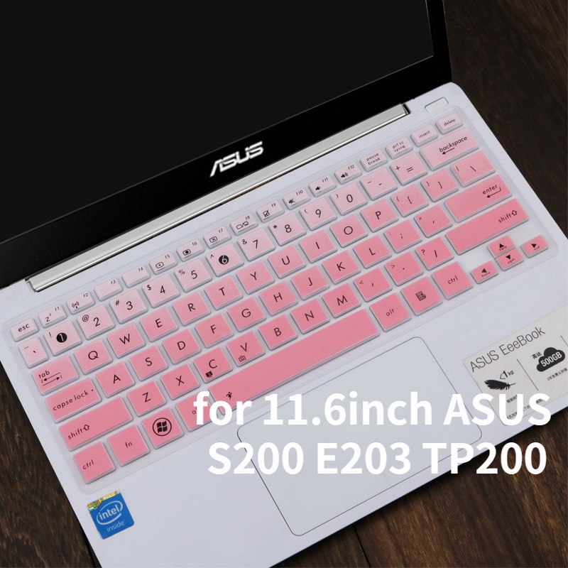 สําหรับ 11.6 นิ้ว ASUS E200HA E202SA3050 X201e E202s E12 E203NAH e200h นุ่มซิลิโคนบางเฉียบแล็ปท็อปแป