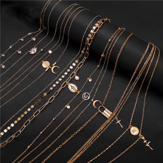 YEEZII Fashion Long Section Pendant Necklace Female Simple Accessories Korean party gif