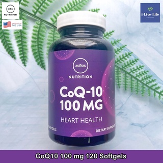 32% OFF ราคา Sale!!! EXP: 05/2022 โคคิวเทน CoQ-10 คิวเทน 100mg 120 Softgels - MRM สูตรเพิ่มการดูดซึม