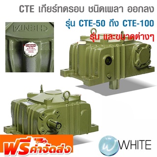 CTE เกียร์ทดรอบ ชนิดเพลา ออกลง รุ่น CTE-50 ถึง CTE-100 เทียบเบอร์ PO-12 1/10 RD ถึง PO-25 1/60 RD ยี่ห้อ CHENTA ส่งฟรี!