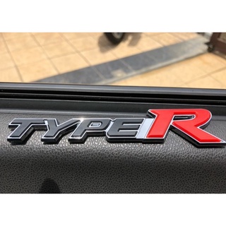 โลโก้ ไทรท์ปอาร์ แต่ง ฮอนด้า ซีวิค เอฟดี size 15 * 3.1 cm * TYPE R * HONDA CIVIC FD2 logo emblem for rear trunk JP
