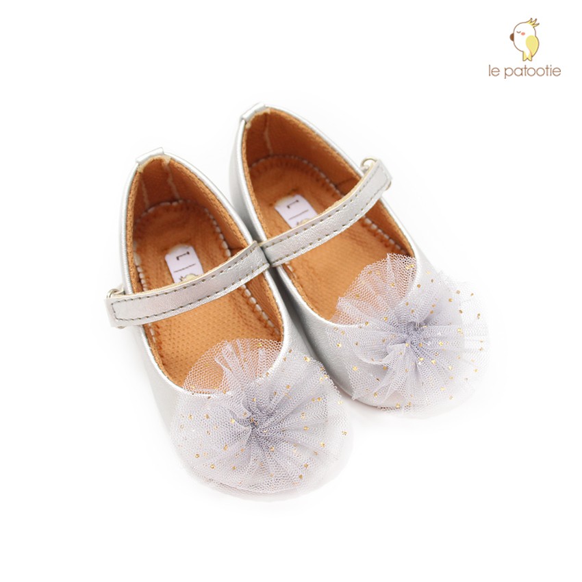 LE PATOOTIE Prewalker Shoes รองเท้าแตะเด็กผู้หญิง (0-2 ปี) - Hana Silver