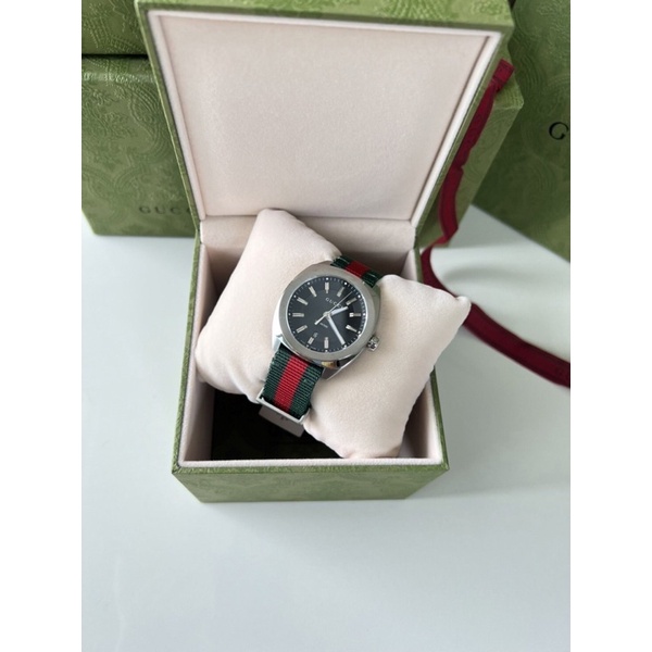 New gucci GG2570 watch nylon 41mm. ❗️เช็คสินค้าก่อนสั่งซื้อนะคะ