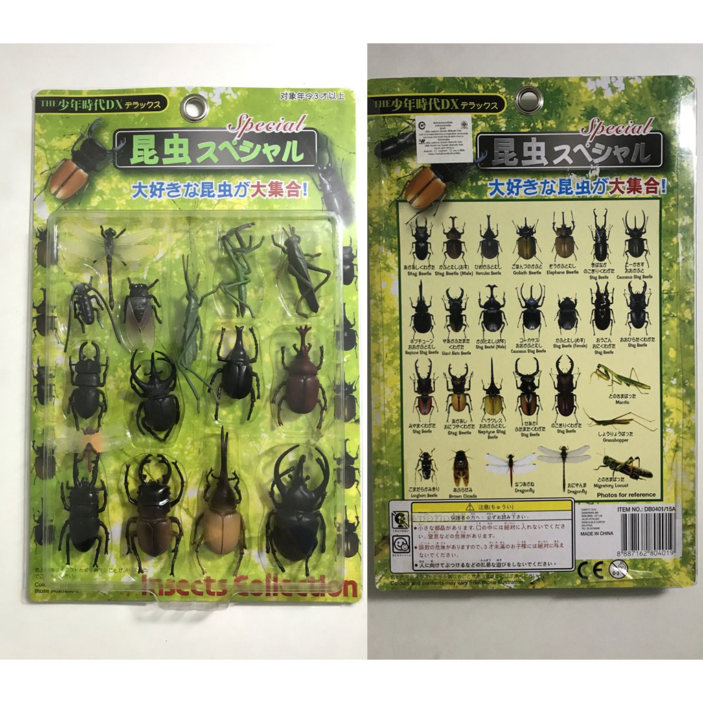 แมลงปลอม ด้วงปลอม กว่างปลอม ด้วงกว่าง ตั๊กแตน จั๊กจั่น แมลงปอ แมลงปีกแข็ง โมเดลปลา - รูปที่ 2