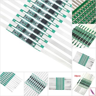 【with•TER】บอร์ดป้องกันลิเธียมไอออน 3a BMS สําหรับ 1S 3.7V 18650 10 ชิ้น