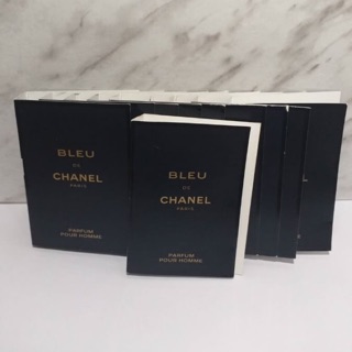 Vial chanel bleu ตัวหนังสือทอง