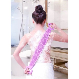 แผ่นซิลิโคนขัดผิวหลังนวดขจัดเชื้อโรค Silica gel bath brush (คละสี)