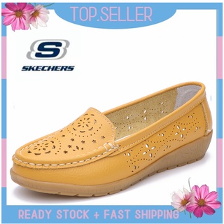 [พร้อมส่ง] *Skechers__go Walk Arch Fit รองเท้าแตะโลฟเฟอร์ ส้นแบน แบบสวม สําหรับผู้หญิง ผู้ชาย