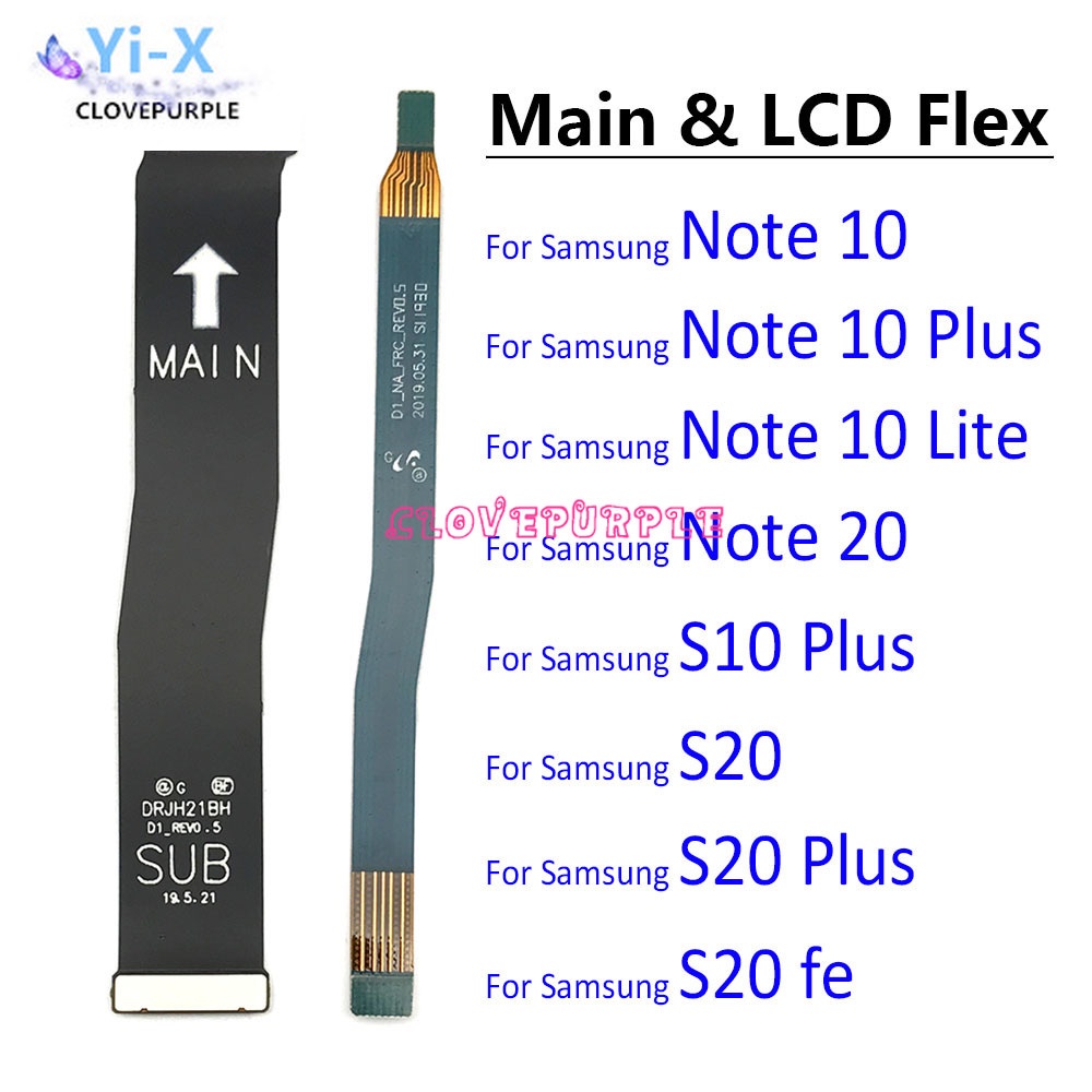 สายแพหลัก สําหรับ Samsung Note 10 Lite Note 20 S10 Plus S20 Fe / Note 10 Plus 5G เชื่อมต่อเมนบอร์ดไปยังหน้าจอ LCD ริบบิ้น