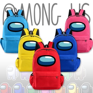 [พร้อมส่ง] กระเป๋าเป้สะพายหลัง ลายเกม สีแดง สําหรับนักเรียน