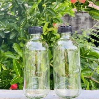 ขวดผสม กลมใส120ML มีจุกและฝา