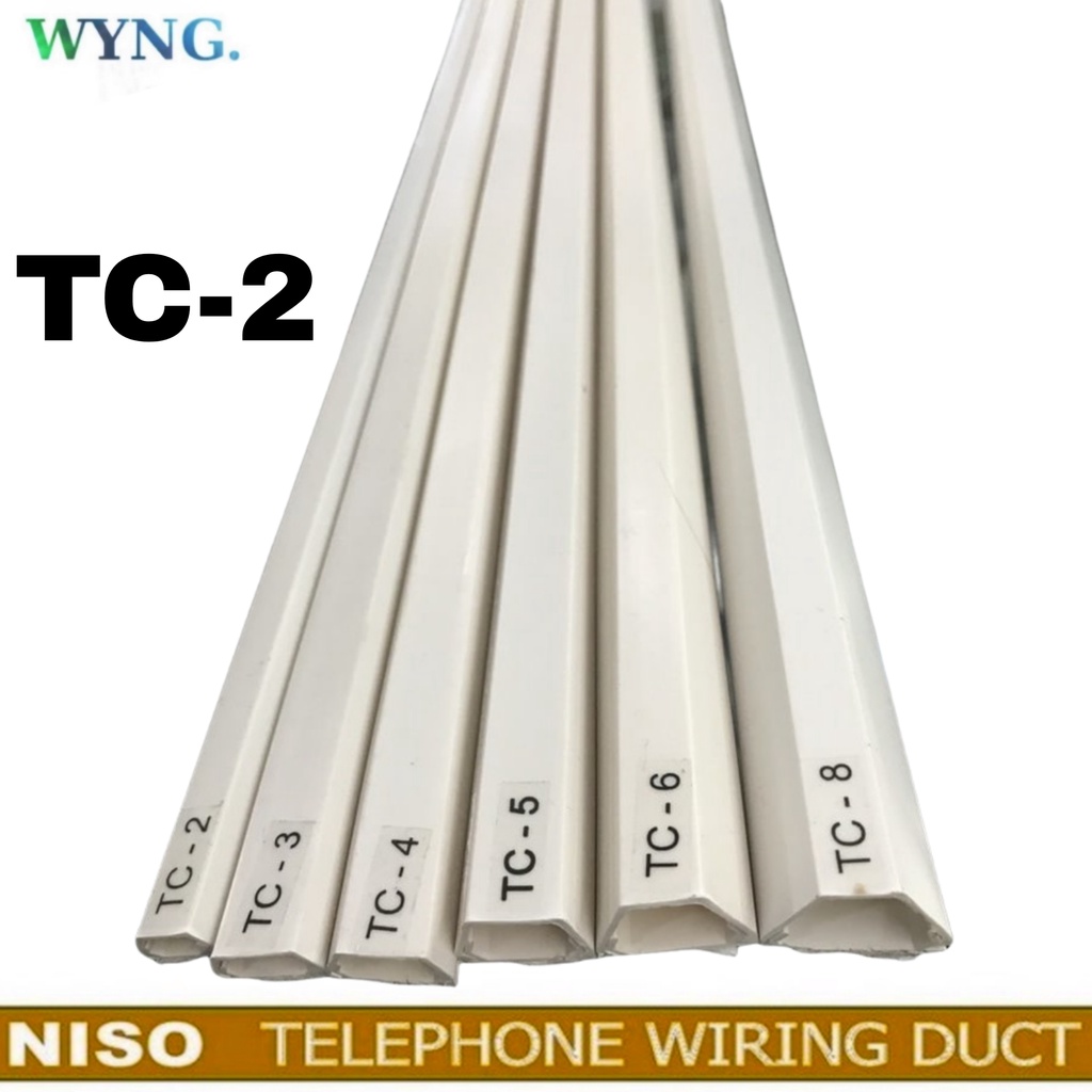 NISO สาย Duct TC-2 TC-4 TC-6 สีขาว - PVC เทปคู่ Tidying สายตกแต่ง Ducting TC 2 4 TC2 TC4