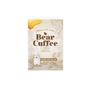 Bear Cuffee Scrub Soap แบร์ คัฟฟี่ สบู่สครับกาแฟ [50 กรัม] [1 ก้อน]