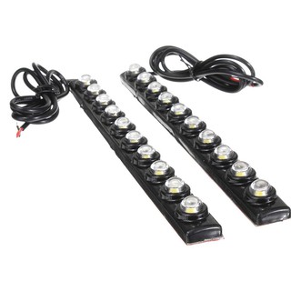 ไฟ LED ไฟวิ่งกลางวัน DRL 20W10 COB 200LM DC 12V สำหรับรถยนต์