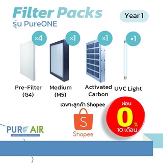 [ผ่อนชำระได้] ชุดเปลี่ยนฟิลเตอร์ สำหรับเครื่อง PureONE Set1