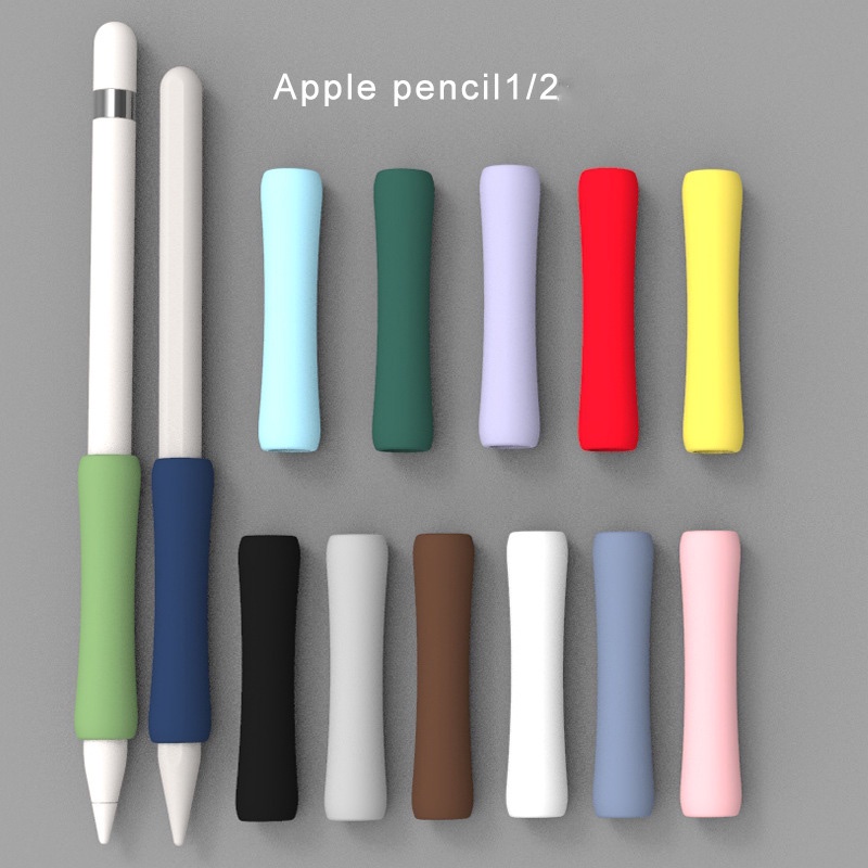เคสปากกาสไตลัส เข้ากันได้กับ Apple Pencil Gen 2 1 ซิลิโคนนุ่ม เคสจับ กันลื่น เคสป้องกัน