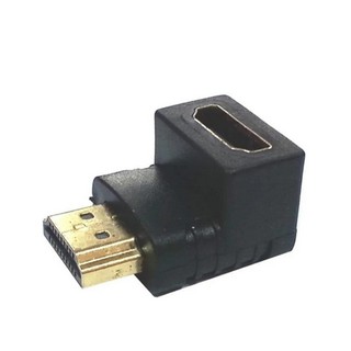 ตัวต่อสาย HDMI แบบงอ สำหรับพื้นที่แคบในการเสียบช่อง HDMI ของทีวี (สีดำ)