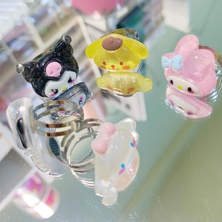 ‼️พร้อมส่ง‼️ แหวน แหวนเรซิ่น แหวนซานรอโอ้ sanrio แหวนฟรีไซส์ ปรับขนาดได้ เเหวน แหวนแฟชั่น แหวนน่ารัก แหวนเงิน