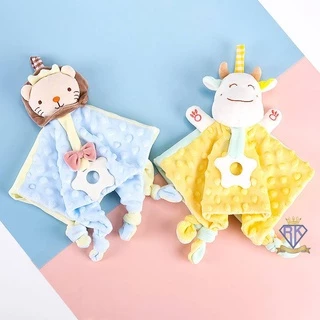 N004【พร้อมส่ง】Kiddtoy ตุ๊กตาผ้า มือจับ รูปสัตว์ ของเล่นเด็กอ่อน เสริมพัฒนาการ วัสดุปลอดภัยต่อเด็ก ตุ๊กตายางกัด