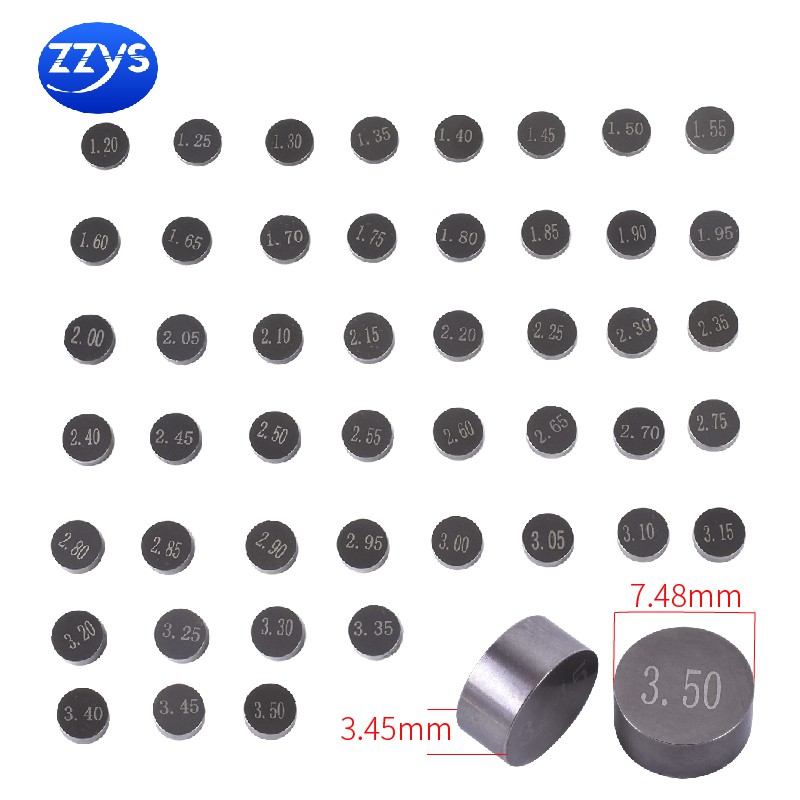 5pcs 7.48 มม.ความหนารถจักรยานยนต์ Shim วาล์ว 1.2 มม. 3.5 มม.สําหรับ Raider 150 RS150 CBR150 DL650 V-Strom 650 GSXR600 Versys 650 ER-6N Ninja 650 YZF-R1 YZF-R6