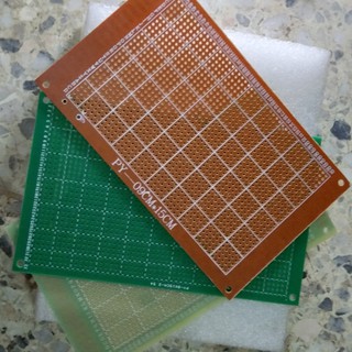 9X15CM  แผ่นปริ้น PCB แผ่นปริ้นท์ไข่ปลา แผ่นปริ้นอเนกประสงค์ ราคาต่อ 1 แผ่น