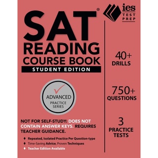 หนังสือภาษาอังกฤษ SAT Reading Course Book: Student Edition (Advanced Practice)