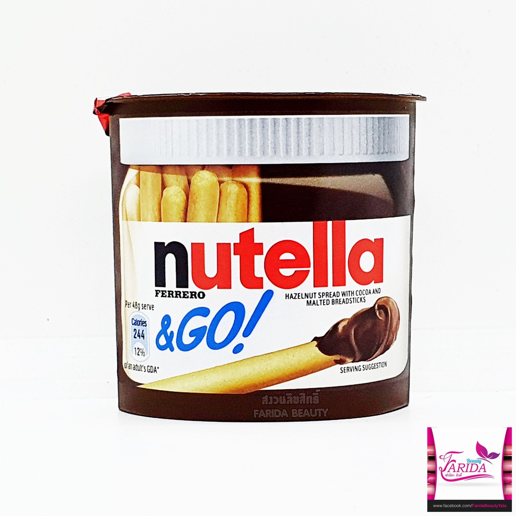 🔥ค่าส่งถูก ของแท้ ส่งเร็ว🔥 Nutella &amp; Go นูเทลล่า ขนม บิสกิต จุ่ม ช็อกโกแลต 48g