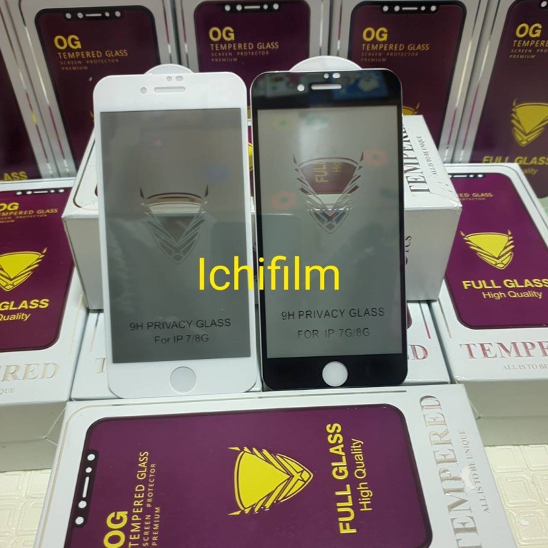 ฟิล์มกระจกเต็มจอกันคนมองข้าง(กันเสือก)Privacyรุ่นiPhone6-16proMax