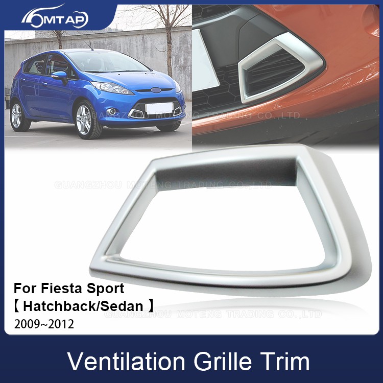 MTAP สําหรับ Fiesta ระบายอากาศ Grille Trim สําหรับ Ford Fiesta Sport Hatchback/Sedan 2009 ~ 2012 ด้านหน้ากันชนหม้อน้ําCentre Grille แผง Trim