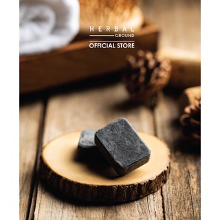 Herbal Ground สบู่ชาร์โคลล้างหน้า Charcoal Facial Soap