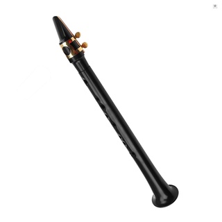 Black Pocket Sax Portable Mini Saxophone Key of C Little Plastic Saxophone with Carrying Bag Woodwind Instrument