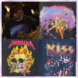 Preoder เสื้อยืดวินเทจ travis scott,metallica, มีหลายแบบ